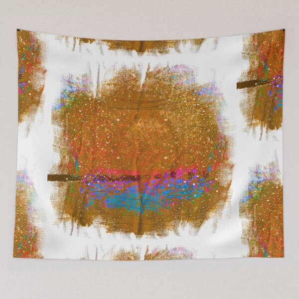 Item preview, Organic Earth and Neon Sea – Abstract Canvas Texture Art designed and sold by MAMA.art.Rio <Marsailhe_Milward>.