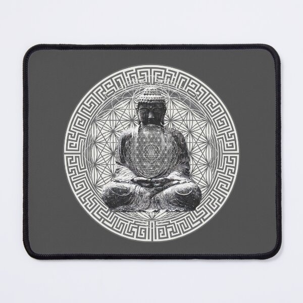 Item preview, Sacred Geometry Buddha Art designed and sold by Mystikos Art.