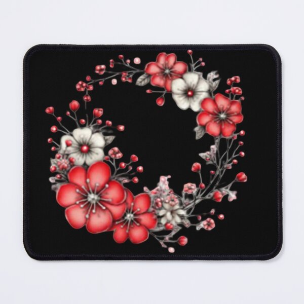 Item preview, Floral Ring with Red Blooms designed and sold by vanndhi.