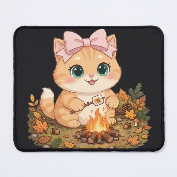 Item preview, Cute Fall Campfire Cat Marshmallow Autumn Cozy Bonfire designed and sold by Luna's World .