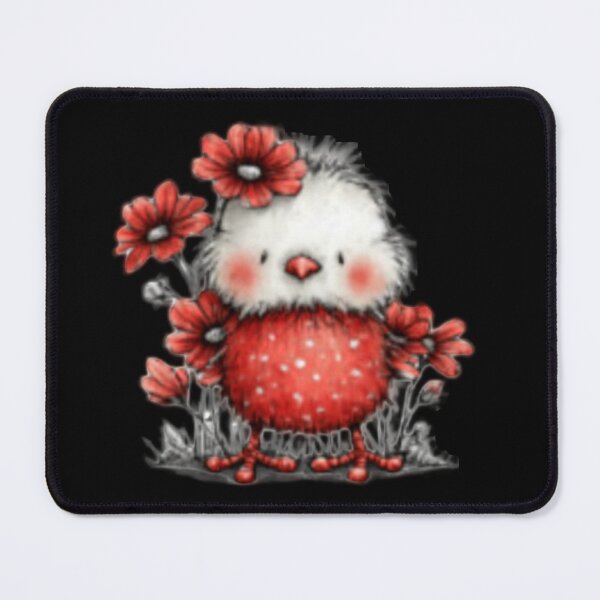 Item preview, Charming Chick with Flowers designed and sold by vanndhi.