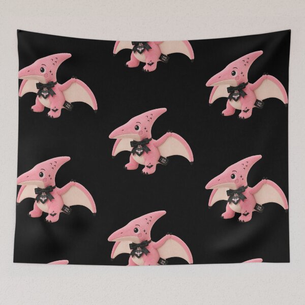 Item preview, Adorable Pink Dino Plush | Cute Triceratops Plush Toy | Soft Pastel Dinosaur Beans designed and sold by gothattic.