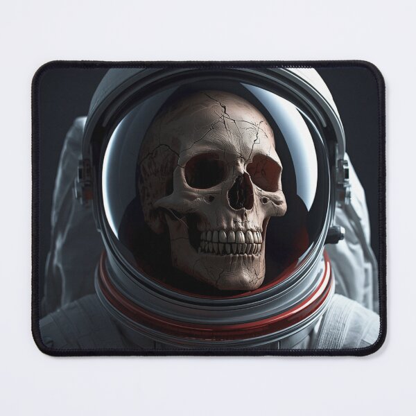 Item preview, Skull Astronaut – Dark Cosmic Horror Space Portrait designed and sold by GenesisArtis.