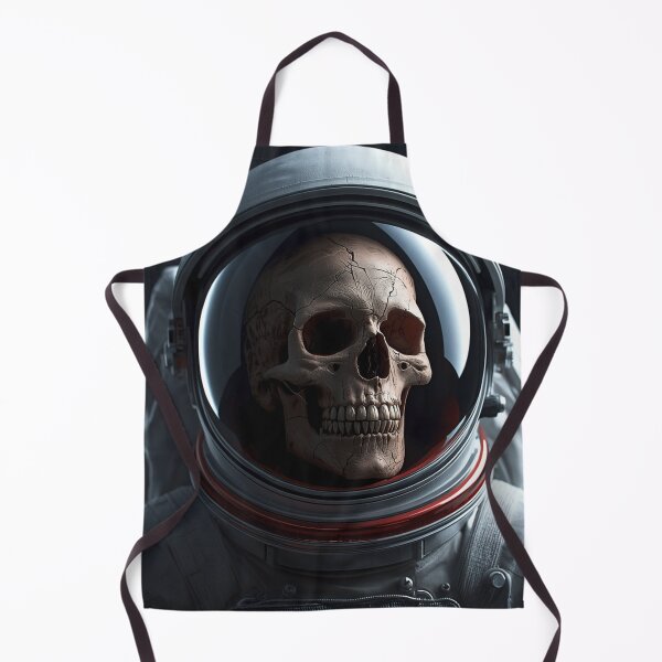 Item preview, Skull Astronaut – Dark Cosmic Horror Space Portrait designed and sold by GenesisArtis.