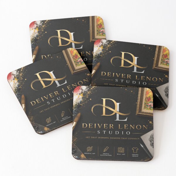 Item preview, Deiver Lenon Studio Original Art Luxury Black Gold designed and sold by SHOCAMPOS DESIGNS .