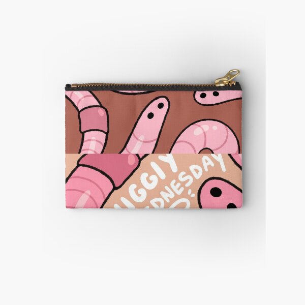 Item preview, Wiggly Wednesday Cute Pink Earthworm Pattern designed and sold by Glitch-Critters.