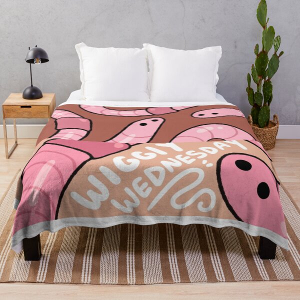 Item preview, Wiggly Wednesday Cute Pink Earthworm Pattern designed and sold by Glitch-Critters.