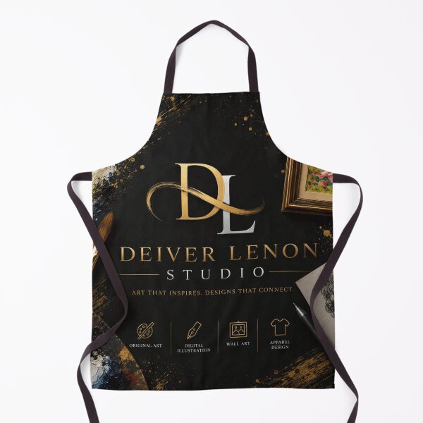 Item preview, Deiver Lenon Studio Original Art Luxury Black Gold designed and sold by SHOCAMPOS DESIGNS .