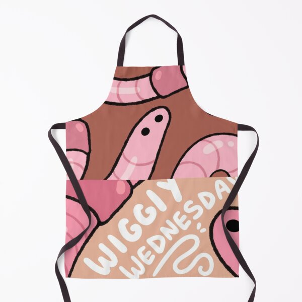 Item preview, Wiggly Wednesday Cute Pink Earthworm Pattern designed and sold by Glitch-Critters.