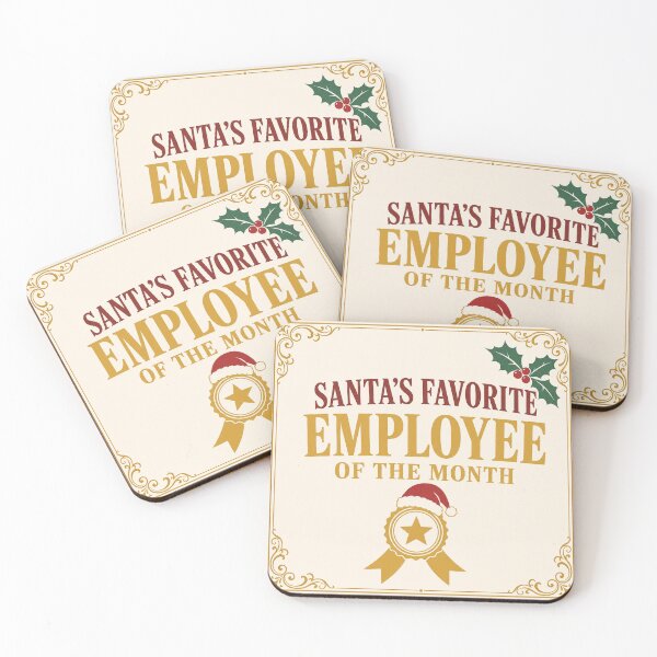 Item preview, Santa's Favorite Employee of the Month designed and sold by CerealBoxInk.