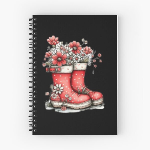 Item preview, Flowers in Red Rain Boots designed and sold by vanndhi.