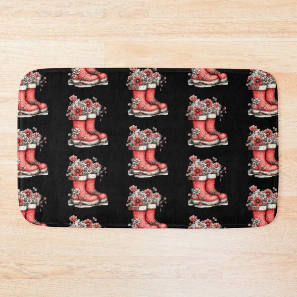 Item preview, Flowers in Red Rain Boots designed and sold by vanndhi.