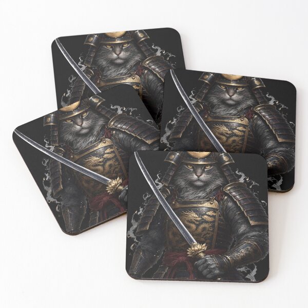 Item preview, Golden Samurai Cat Warrior designed and sold by ArtatyA.