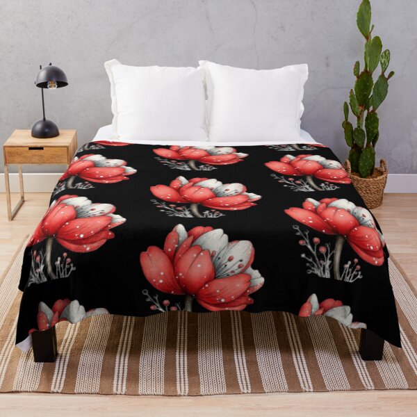 Item preview, Red and White Floral Design designed and sold by vanndhi.