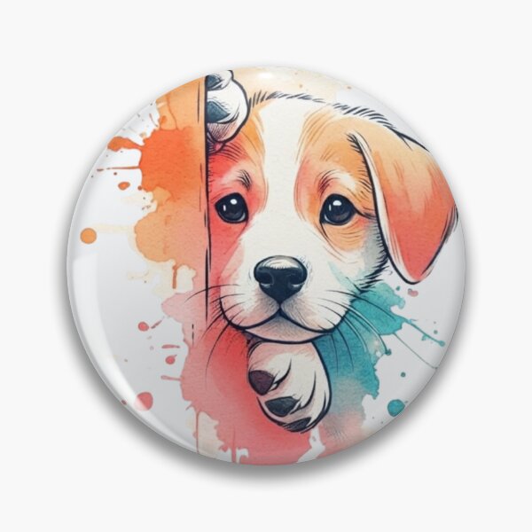 Item preview, Watercolor Cute Puppy Splash Art - Minimalist Dog Vector Design designed and sold by johnExpress02.