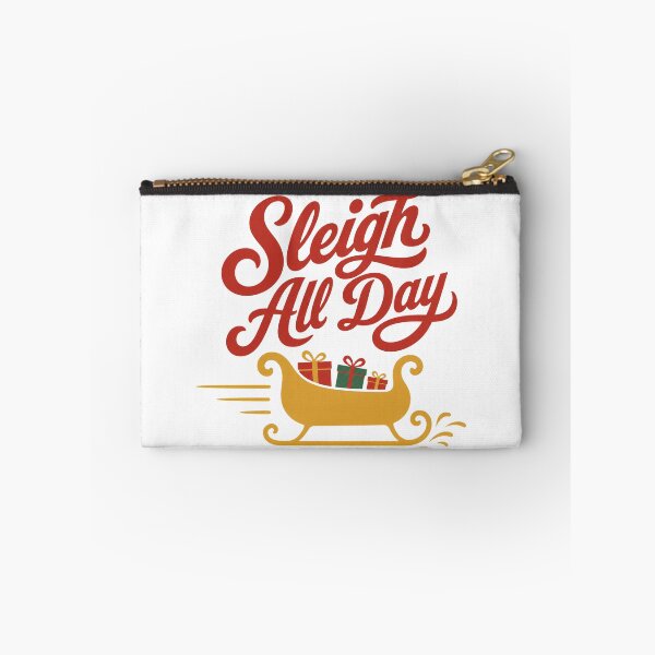 Item preview, Sleigh All Day Christmas Pun designed and sold by CerealBoxInk.