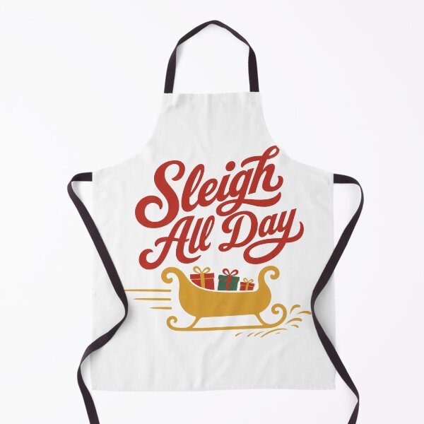 Item preview, Sleigh All Day Christmas Pun designed and sold by CerealBoxInk.