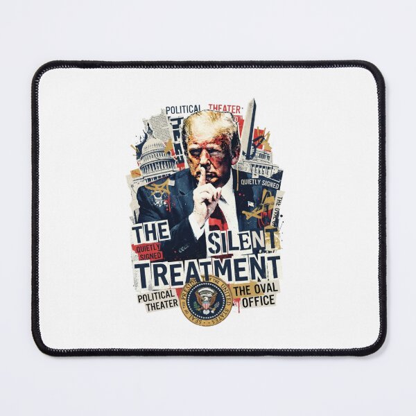 Item preview, Donald Trump The Silent Treatment Political Satire Collage designed and sold by annaarthk.