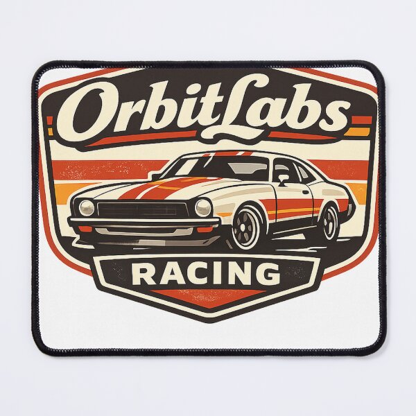 Item preview, OrbitLabs Racing Vintage 70s Car Team Design designed and sold by OrbitLabs.