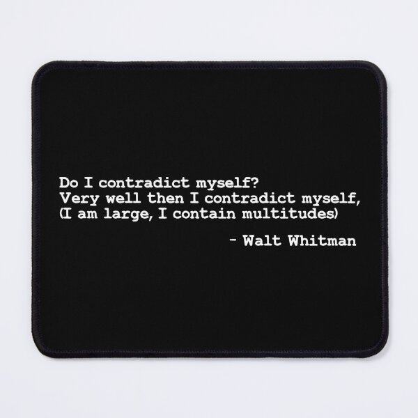 Item preview, Walt Whitman Song of Myself Booklover gift designed and sold by aponwao.