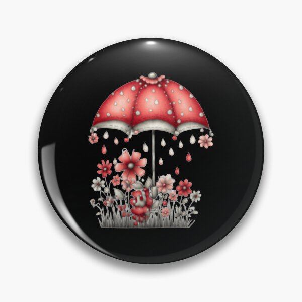 Item preview, Red Umbrella with Flowers designed and sold by vanndhi.