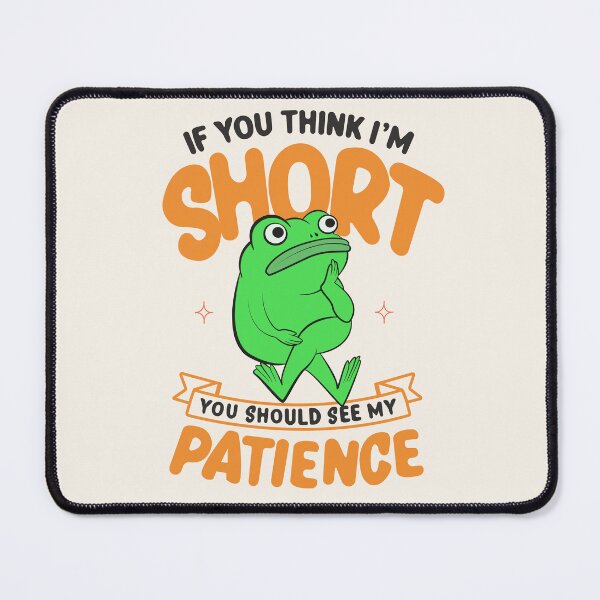 Item preview, Funny Frog Patience Illustration designed and sold by beboplab.