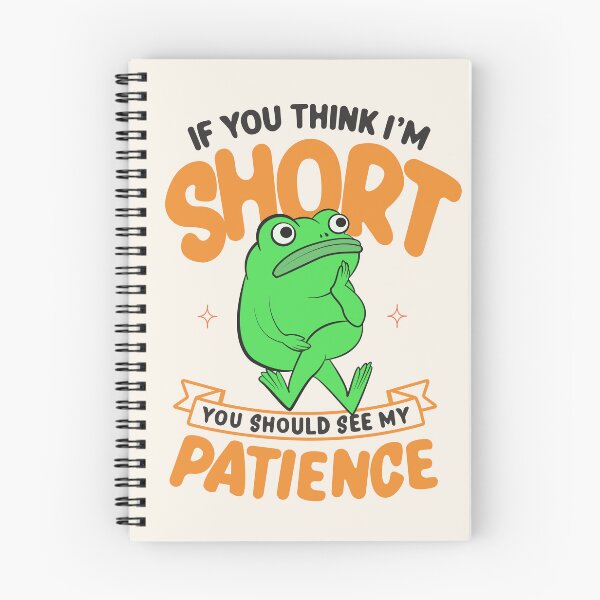Item preview, Funny Frog Patience Illustration designed and sold by beboplab.