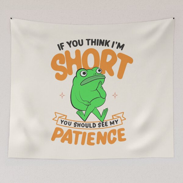 Item preview, Funny Frog Patience Illustration designed and sold by beboplab.