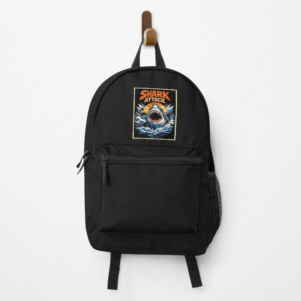 Item preview, Shark Attack Retro Surf Illustration designed and sold by Bold & Bright Studio.