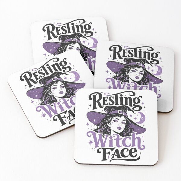 Item preview, Resting Witch Face Halloween designed and sold by BearLoveDesign.