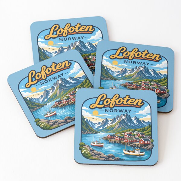 Item preview, Loften, Norway - Fishing Village designed and sold by Myra365Art.