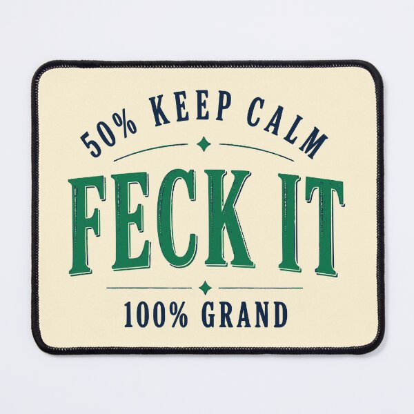 Item preview, 50% Keep Calm, 50% Feck It – English Irish Heritage designed and sold by 89shirts.