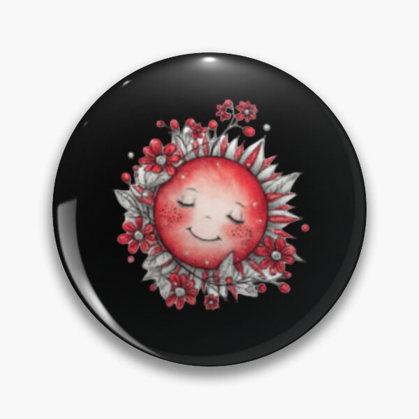 Item preview, Smiling Sun with Floral Frame designed and sold by vanndhi.