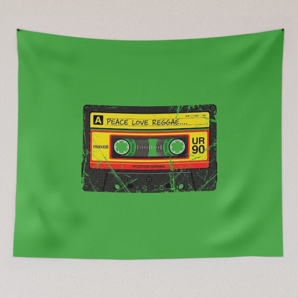 Item preview, Peace Love Reggae Cassette designed and sold by RastaColors.