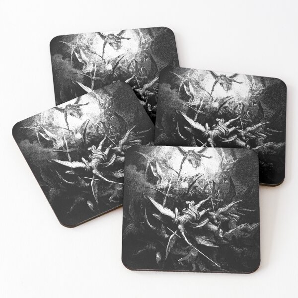 Item preview, Michael Drives All Fallen Angels Durer Occult Grungy Art  designed and sold by Reign Of Darkness.