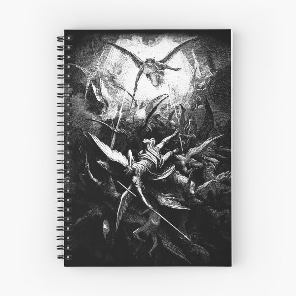 Item preview, Michael Drives All Fallen Angels Durer Occult Grungy Art  designed and sold by Reign Of Darkness.