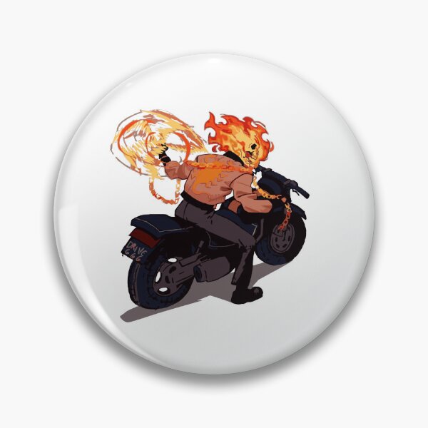Item preview, Ghost Rider in the Scorpion Jacket Marvel Inspired Motorcycle Artwork designed and sold by GeekMix.