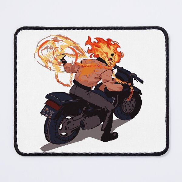 Item preview, Ghost Rider in the Scorpion Jacket Marvel Inspired Motorcycle Artwork designed and sold by GeekMix.