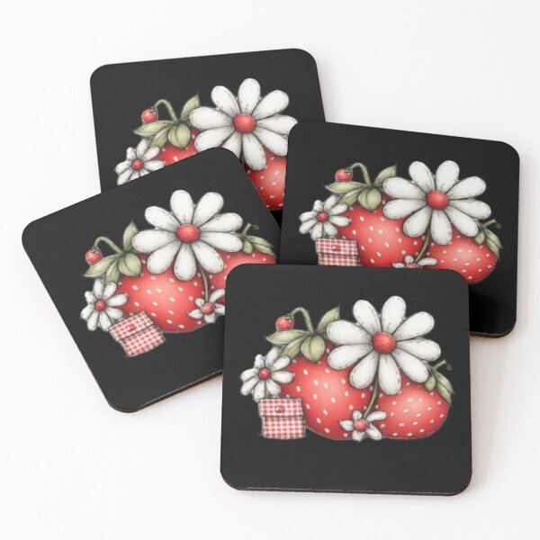Item preview, Strawberries and Daisies designed and sold by vanndhi.