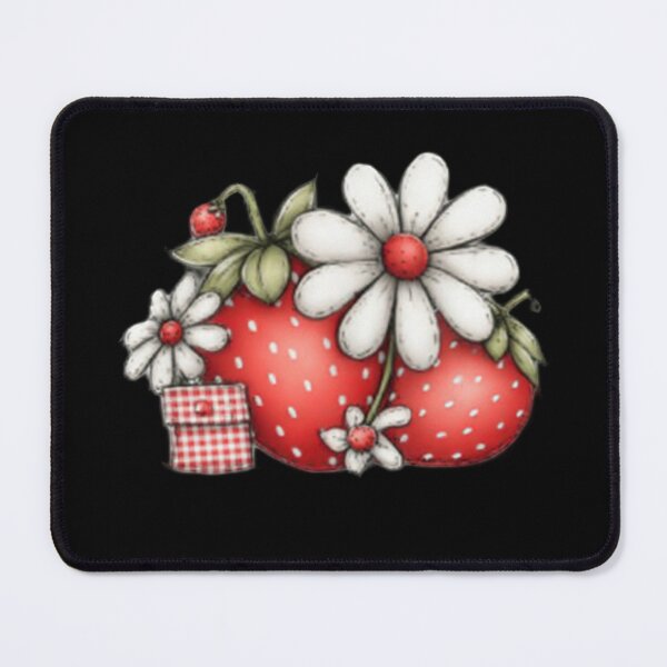 Item preview, Strawberries and Daisies designed and sold by vanndhi.