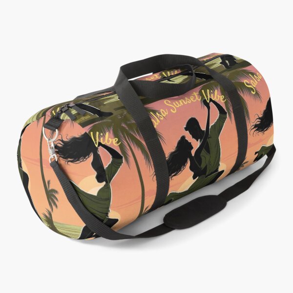 Item preview, Salsa Sunset Vibe – Romantic Tropical Dance Couple, Vintage Sunset Beach Silhouette, Sensual Latin Dancers Apparel Graphic Poster designed and sold by SmartPuns.