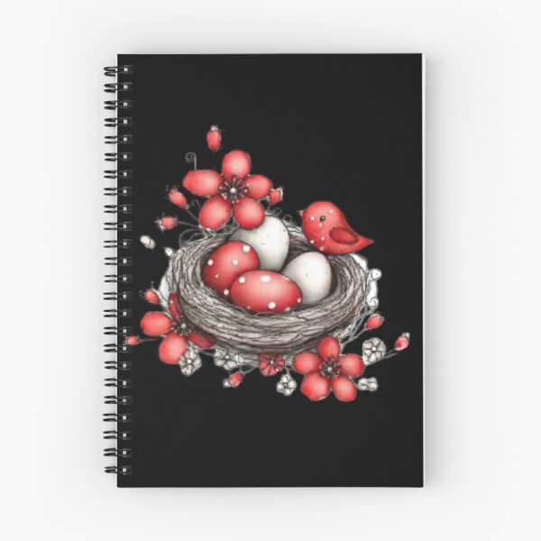 Item preview, Bird Nest with Eggs and Flowers designed and sold by vanndhi.