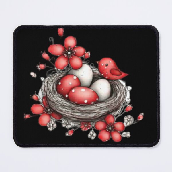 Item preview, Bird Nest with Eggs and Flowers designed and sold by vanndhi.