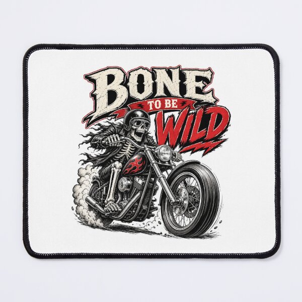 Item preview, Bone To Be Wild Skeleton Biker designed and sold by BearLoveDesign.