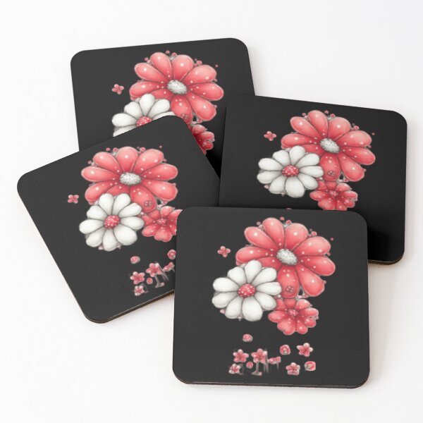 Item preview, Cluster of Red and White Flowers designed and sold by vanndhi.