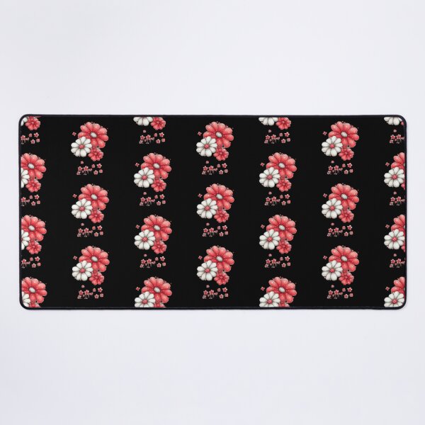 Item preview, Cluster of Red and White Flowers designed and sold by vanndhi.