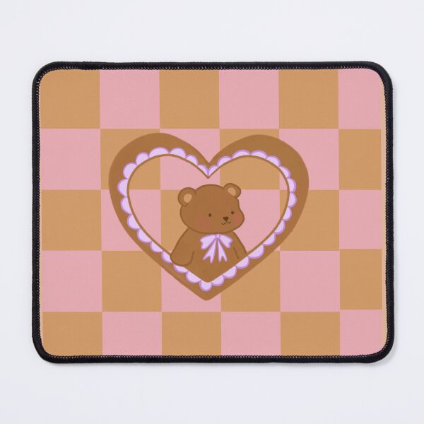Item preview, Cute Bear Heart Checkerboard Pattern designed and sold by Marillina.