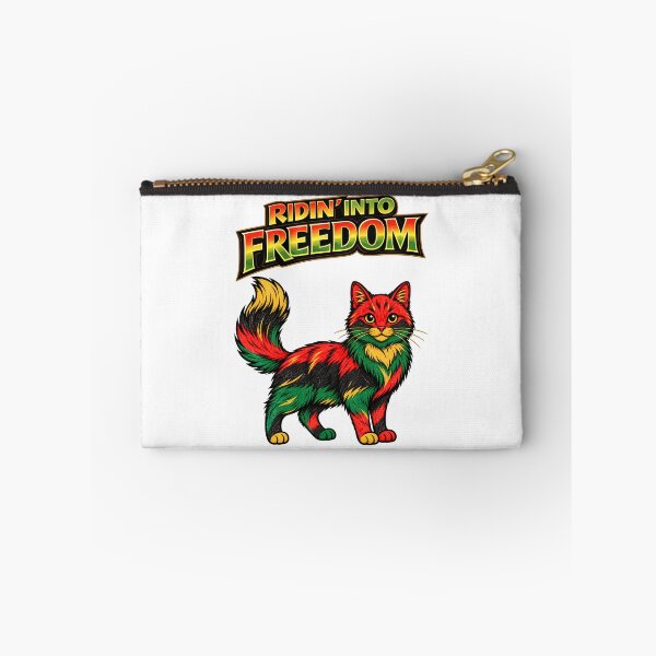 Item preview, Ridin’ Into Freedom Juneteenth Cat – Red Black Green Gold designed and sold by ArtSpark Studio.