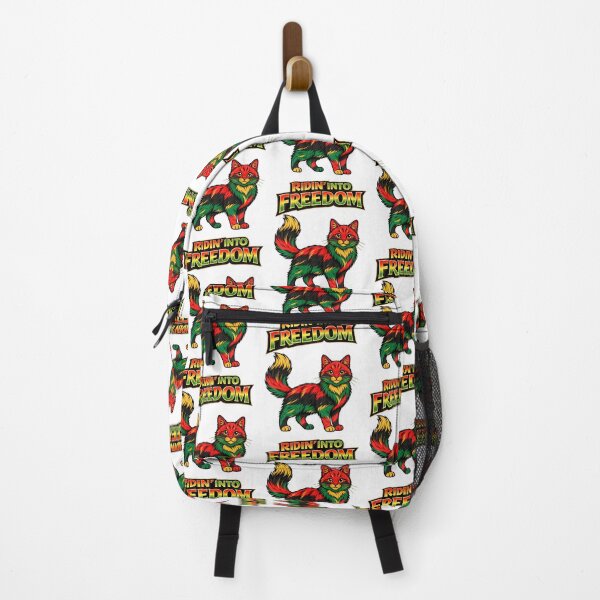 Item preview, Ridin’ Into Freedom Juneteenth Cat – Red Black Green Gold designed and sold by ArtSpark Studio.