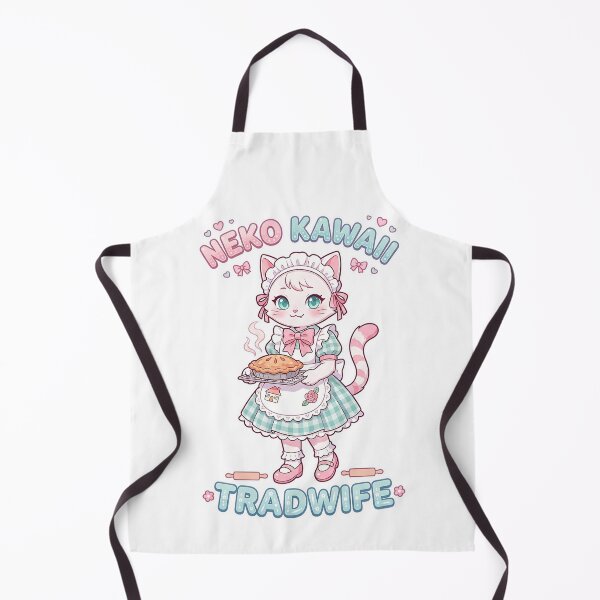 Item preview, Neko Kawaii Tradwife: Cottagecore Baker Cat designed and sold by CuteKats.